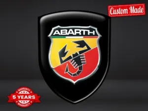 Fiat Abarth Décalco Auto-Adhésif Premium Stickers Supérieurs